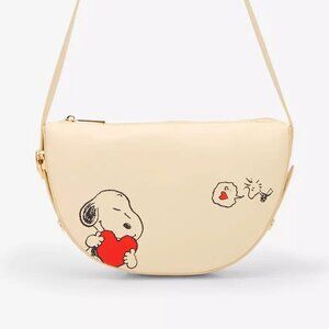 Peanuts Peanuts Snoopy & Woodstock Heart Crossbody Bag - BoxLunch Exclusive NWT